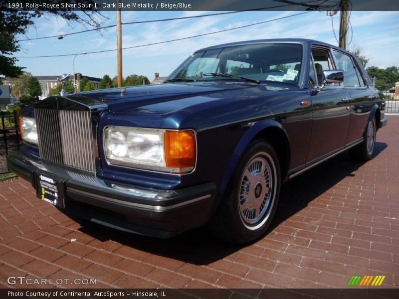 Dark Blue Metallic / Beige/Blue 1991 Rolls-Royce Silver Spur II