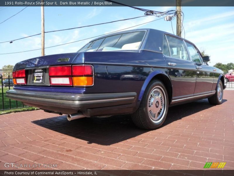 Dark Blue Metallic / Beige/Blue 1991 Rolls-Royce Silver Spur II
