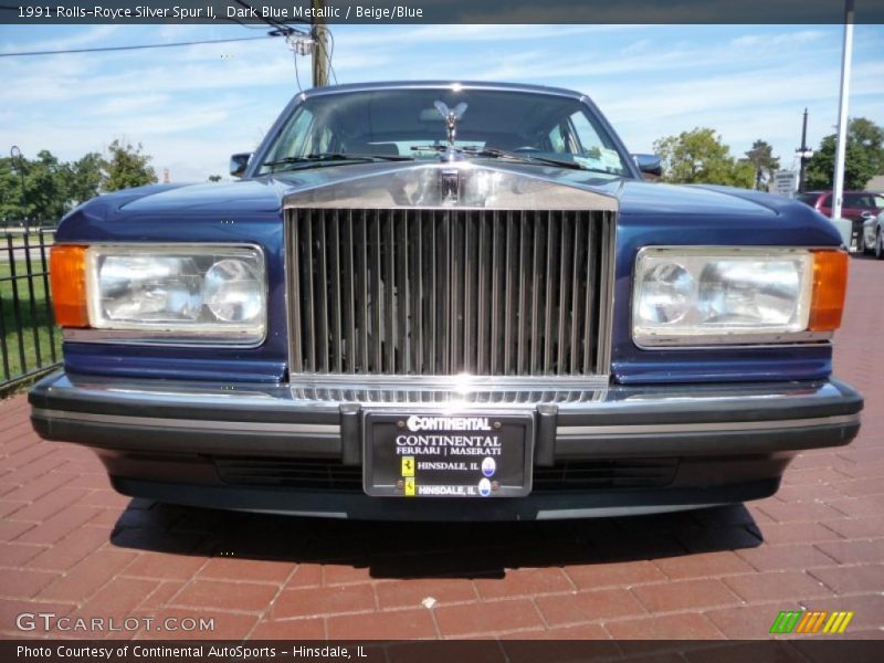 Dark Blue Metallic / Beige/Blue 1991 Rolls-Royce Silver Spur II