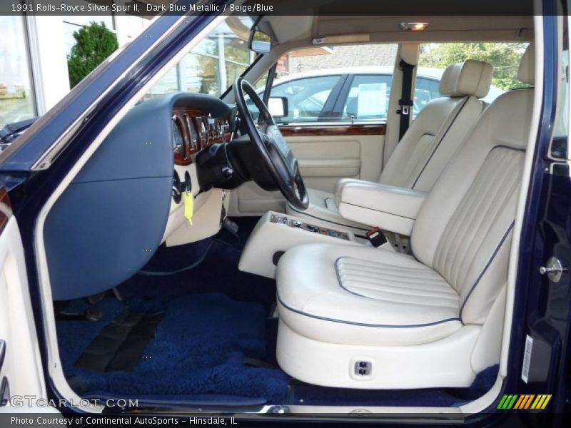 Dark Blue Metallic / Beige/Blue 1991 Rolls-Royce Silver Spur II