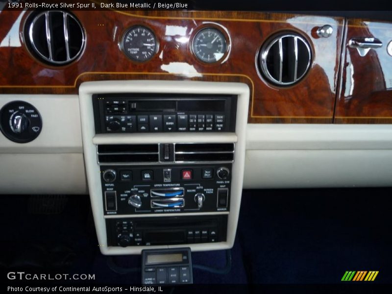 Dark Blue Metallic / Beige/Blue 1991 Rolls-Royce Silver Spur II