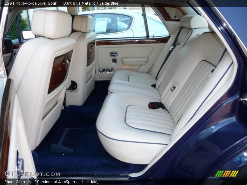 Dark Blue Metallic / Beige/Blue 1991 Rolls-Royce Silver Spur II