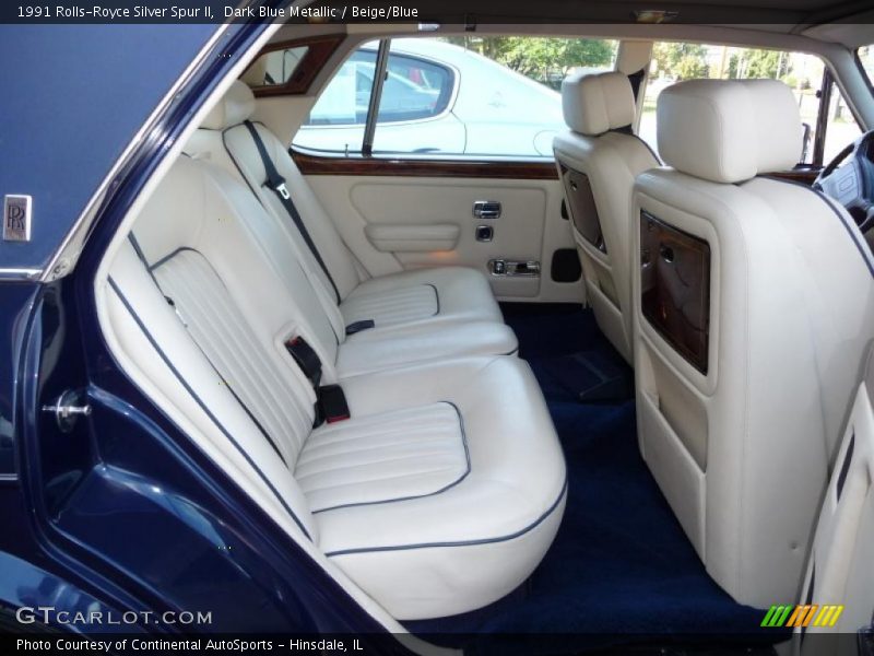 Dark Blue Metallic / Beige/Blue 1991 Rolls-Royce Silver Spur II