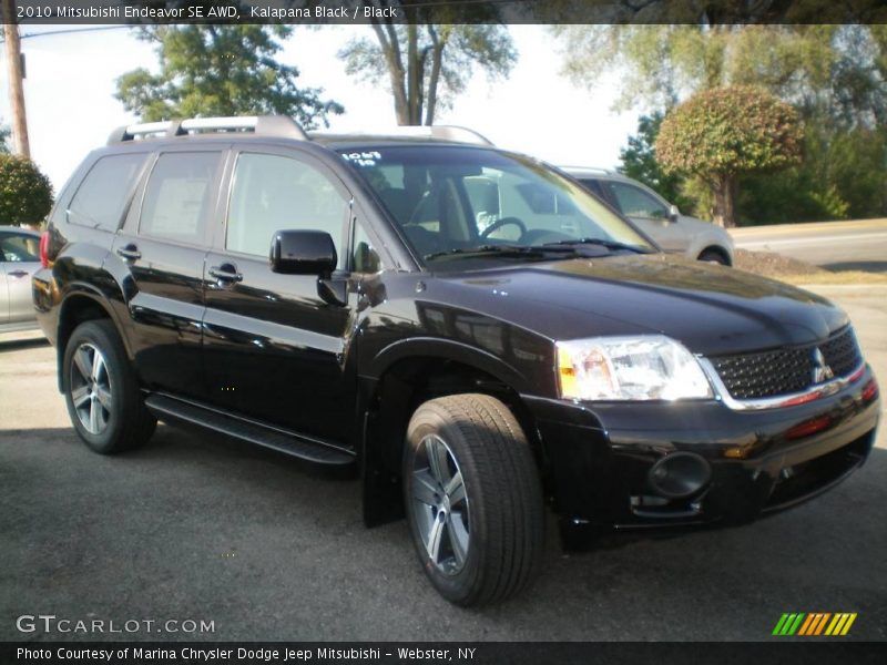 Kalapana Black / Black 2010 Mitsubishi Endeavor SE AWD