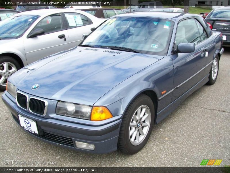 Steel Blue Metallic / Grey 1999 BMW 3 Series 328i Convertible
