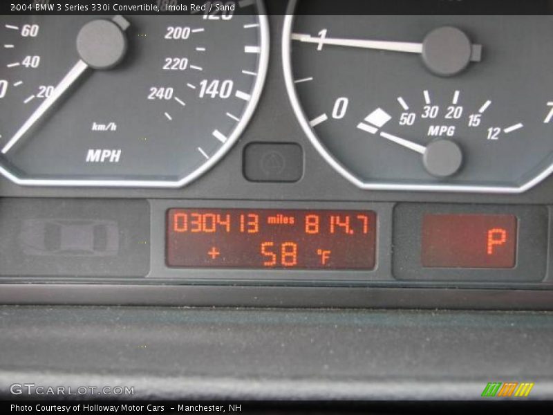 Imola Red / Sand 2004 BMW 3 Series 330i Convertible