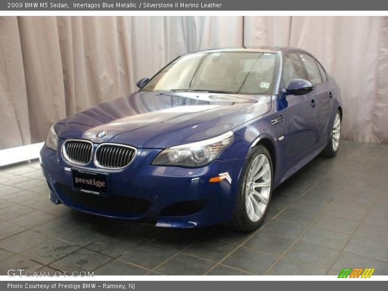 Interlagos Blue Metallic / Silverstone II Merino Leather 2009 BMW M5 Sedan
