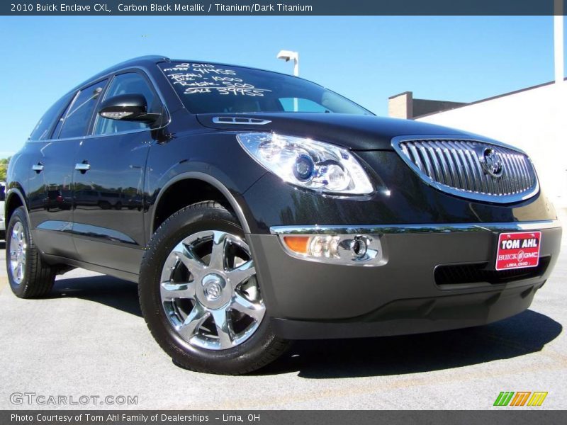 Carbon Black Metallic / Titanium/Dark Titanium 2010 Buick Enclave CXL