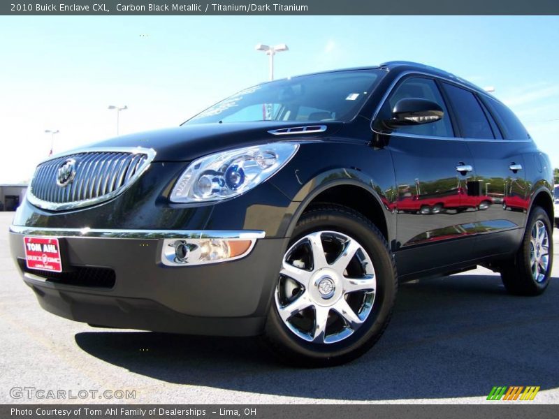 Carbon Black Metallic / Titanium/Dark Titanium 2010 Buick Enclave CXL