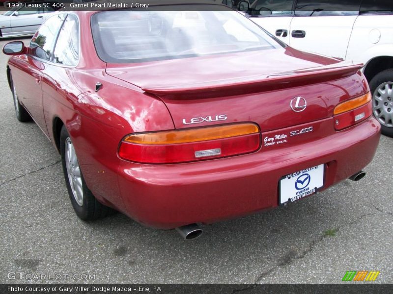 Garnet Pearl Metallic / Gray 1992 Lexus SC 400