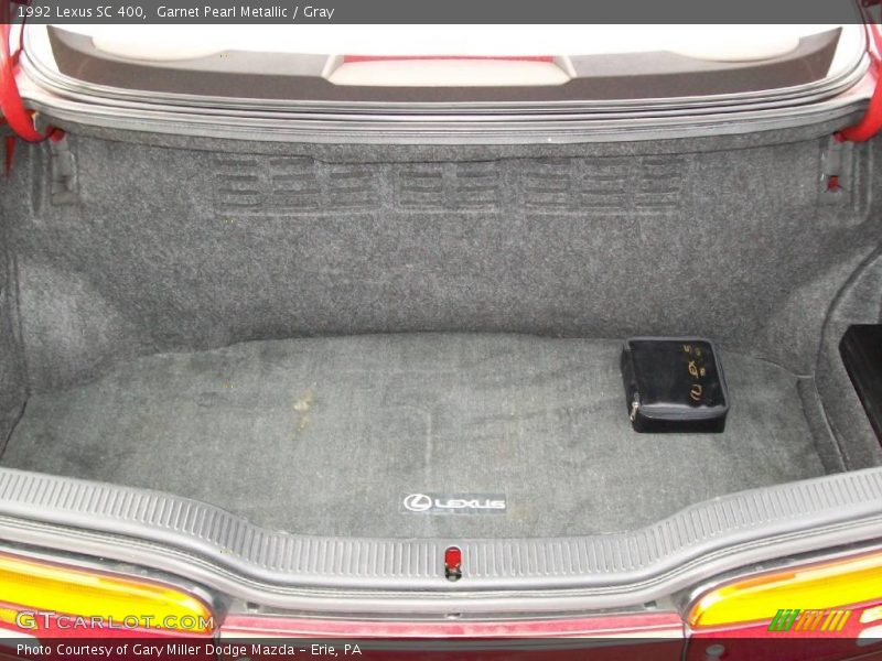 Garnet Pearl Metallic / Gray 1992 Lexus SC 400