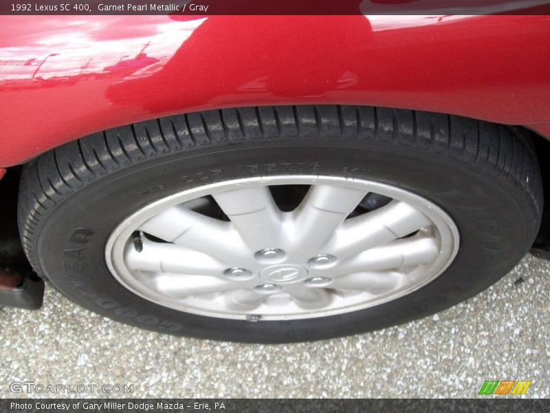 Garnet Pearl Metallic / Gray 1992 Lexus SC 400