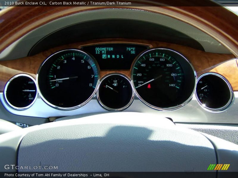 Carbon Black Metallic / Titanium/Dark Titanium 2010 Buick Enclave CXL
