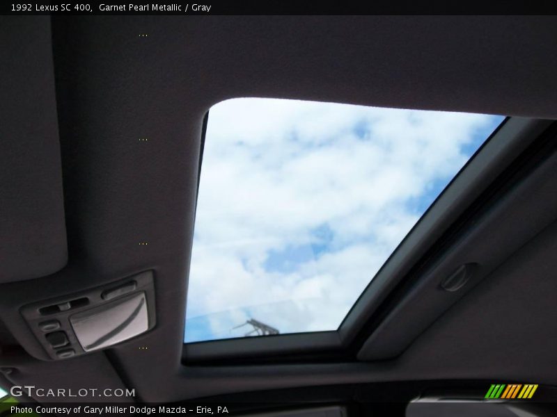 Garnet Pearl Metallic / Gray 1992 Lexus SC 400