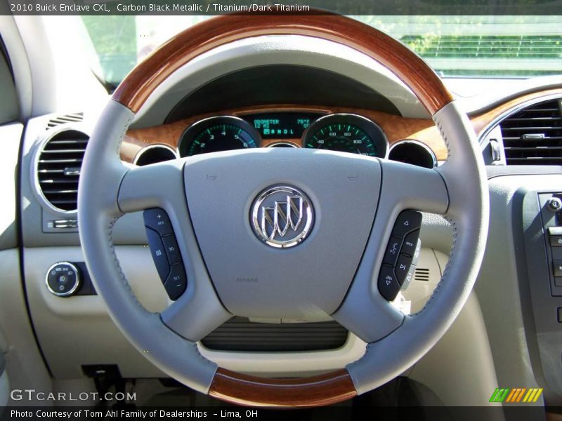 Carbon Black Metallic / Titanium/Dark Titanium 2010 Buick Enclave CXL