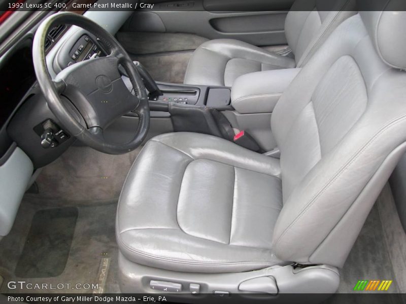 Garnet Pearl Metallic / Gray 1992 Lexus SC 400