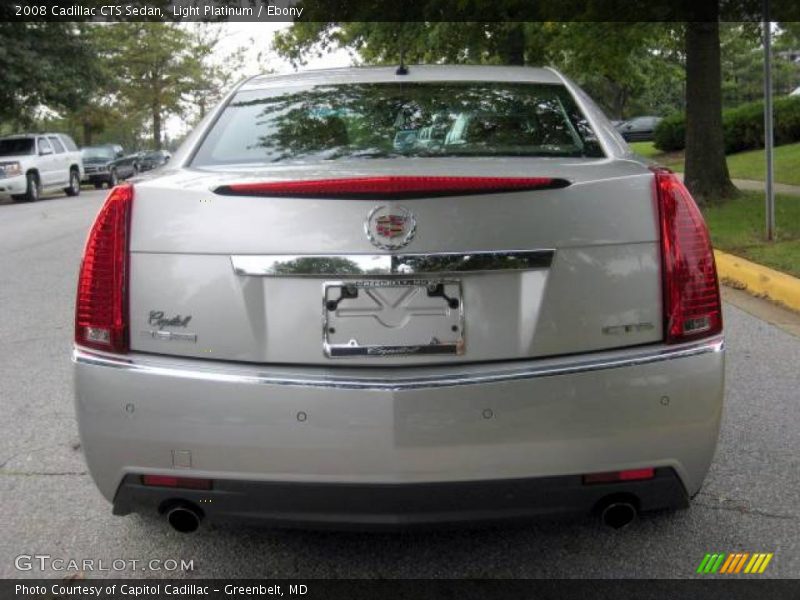 Light Platinum / Ebony 2008 Cadillac CTS Sedan