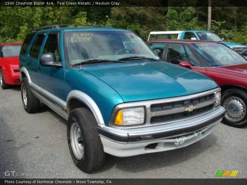Teal Green Metallic / Medium Gray 1996 Chevrolet Blazer 4x4