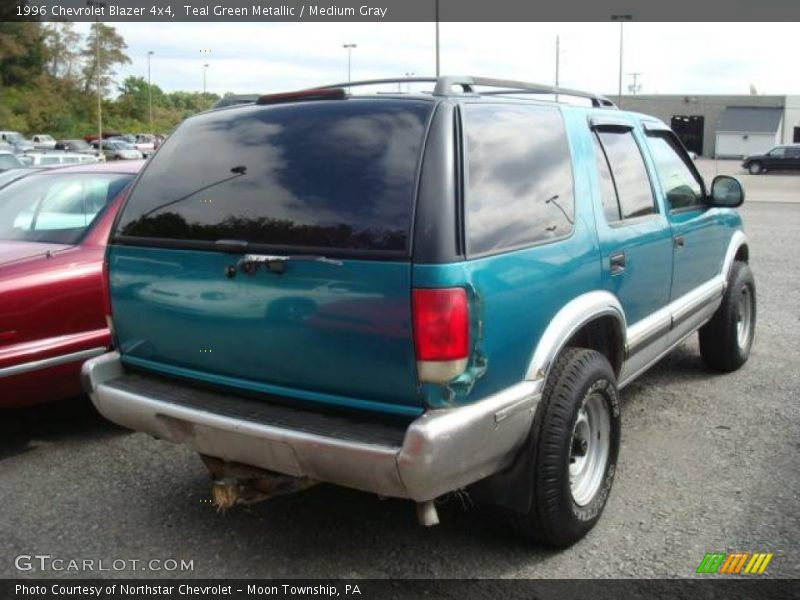 Teal Green Metallic / Medium Gray 1996 Chevrolet Blazer 4x4