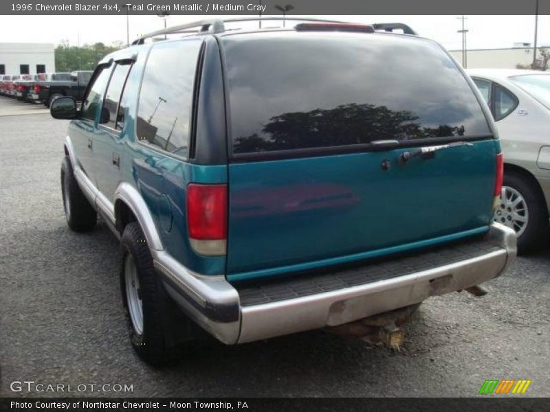 Teal Green Metallic / Medium Gray 1996 Chevrolet Blazer 4x4
