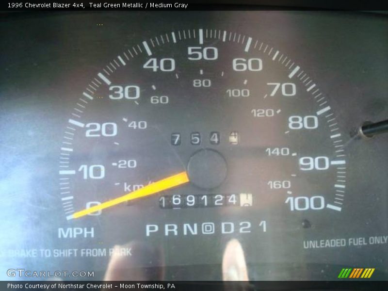 Teal Green Metallic / Medium Gray 1996 Chevrolet Blazer 4x4