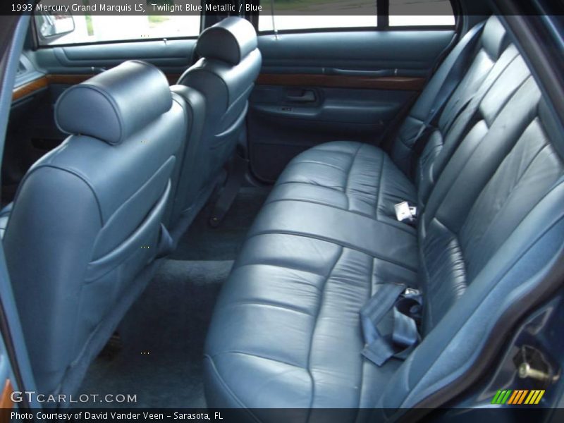 Twilight Blue Metallic / Blue 1993 Mercury Grand Marquis LS