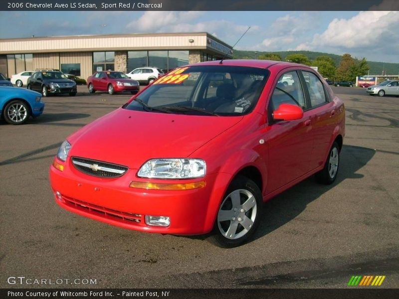 Sport Red / Charcoal 2006 Chevrolet Aveo LS Sedan