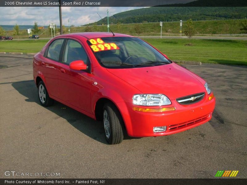 Sport Red / Charcoal 2006 Chevrolet Aveo LS Sedan
