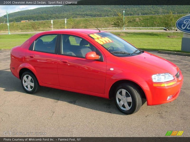 Sport Red / Charcoal 2006 Chevrolet Aveo LS Sedan