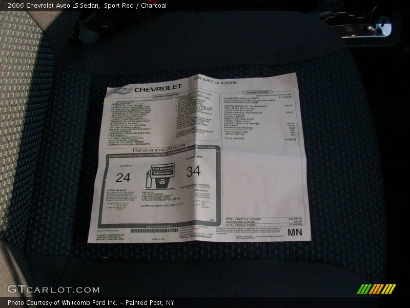 Sport Red / Charcoal 2006 Chevrolet Aveo LS Sedan