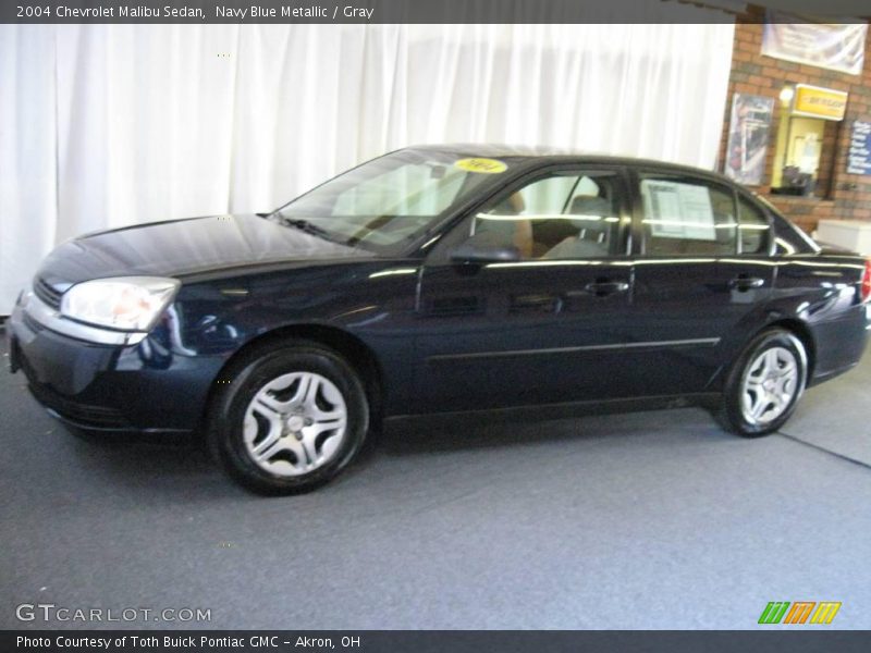 Navy Blue Metallic / Gray 2004 Chevrolet Malibu Sedan