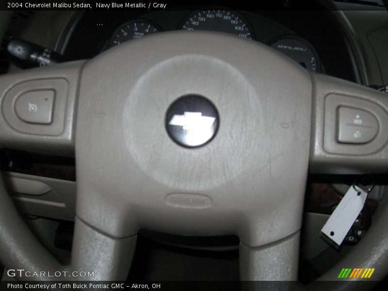 Navy Blue Metallic / Gray 2004 Chevrolet Malibu Sedan