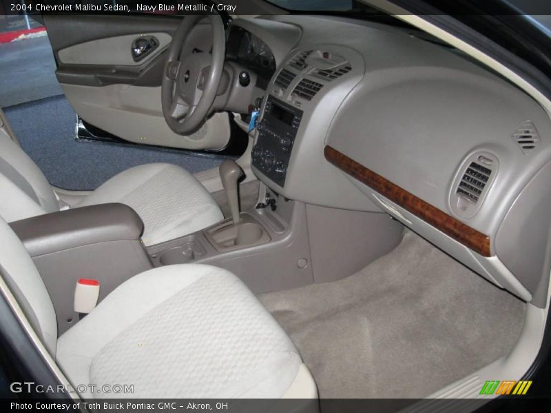Navy Blue Metallic / Gray 2004 Chevrolet Malibu Sedan