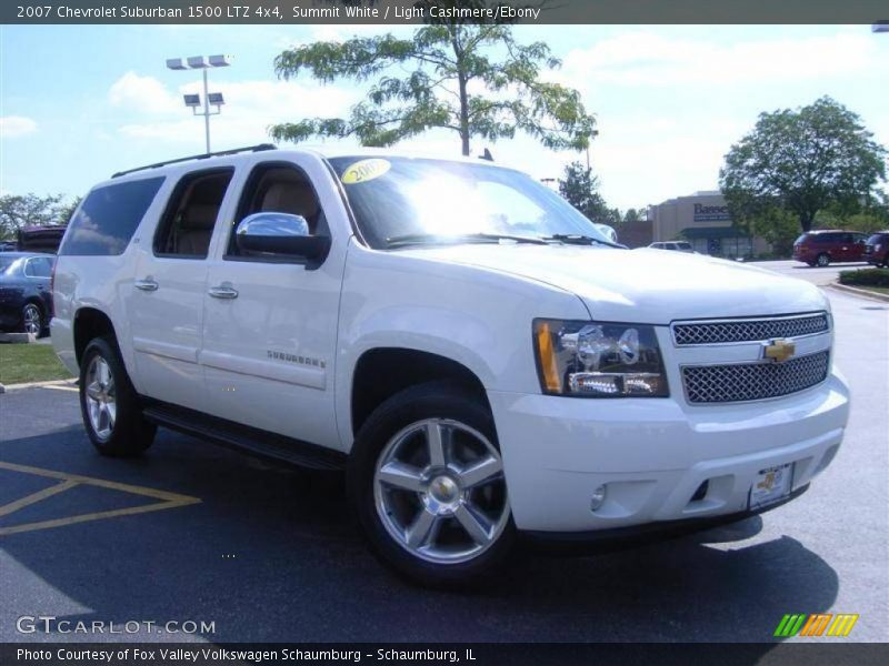 Summit White / Light Cashmere/Ebony 2007 Chevrolet Suburban 1500 LTZ 4x4