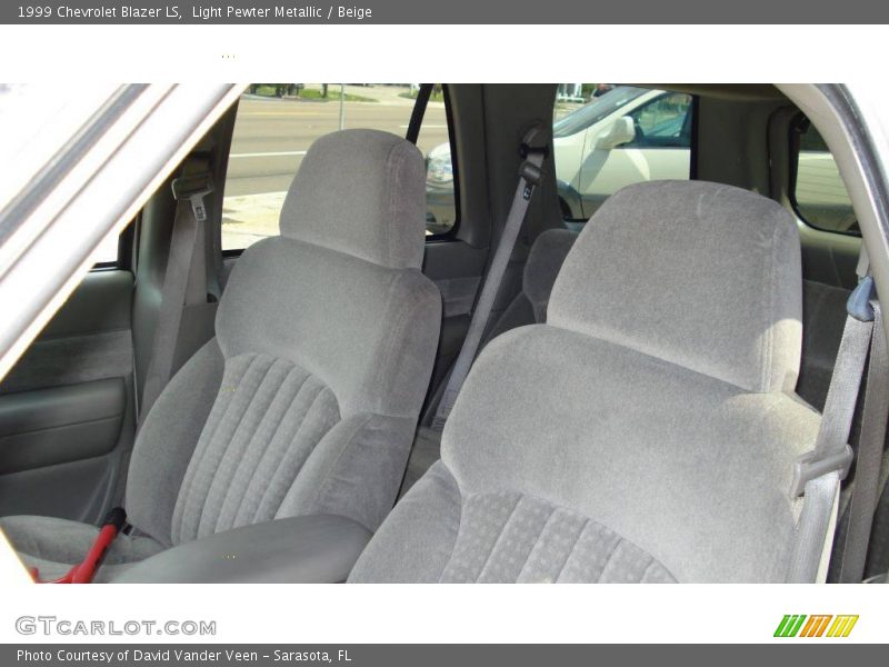 Light Pewter Metallic / Beige 1999 Chevrolet Blazer LS