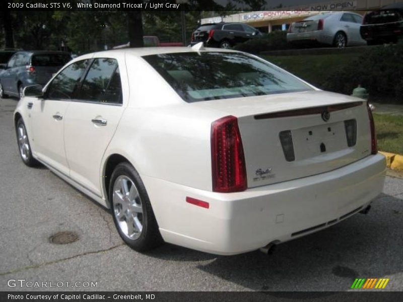 White Diamond Tricoat / Light Gray 2009 Cadillac STS V6