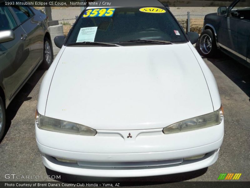 Northstar White / Gray 1993 Mitsubishi Eclipse GS Coupe