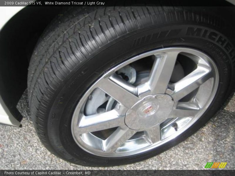 White Diamond Tricoat / Light Gray 2009 Cadillac STS V6