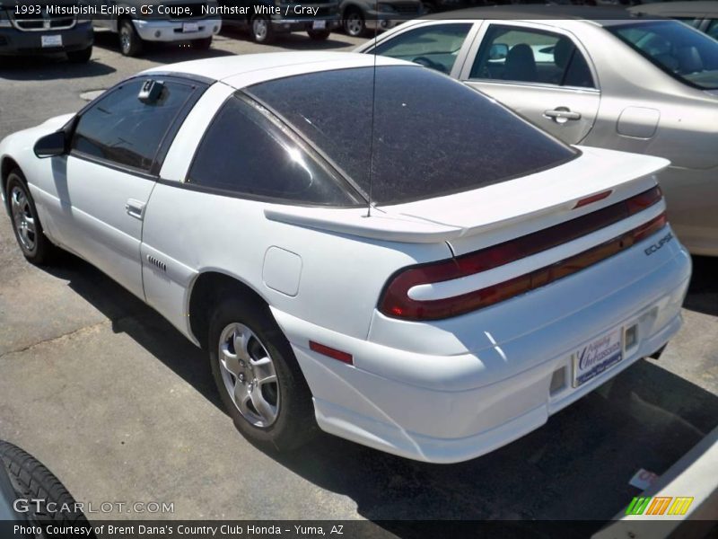 Northstar White / Gray 1993 Mitsubishi Eclipse GS Coupe