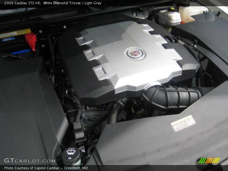 White Diamond Tricoat / Light Gray 2009 Cadillac STS V6