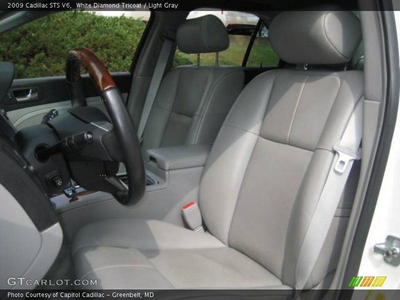 White Diamond Tricoat / Light Gray 2009 Cadillac STS V6