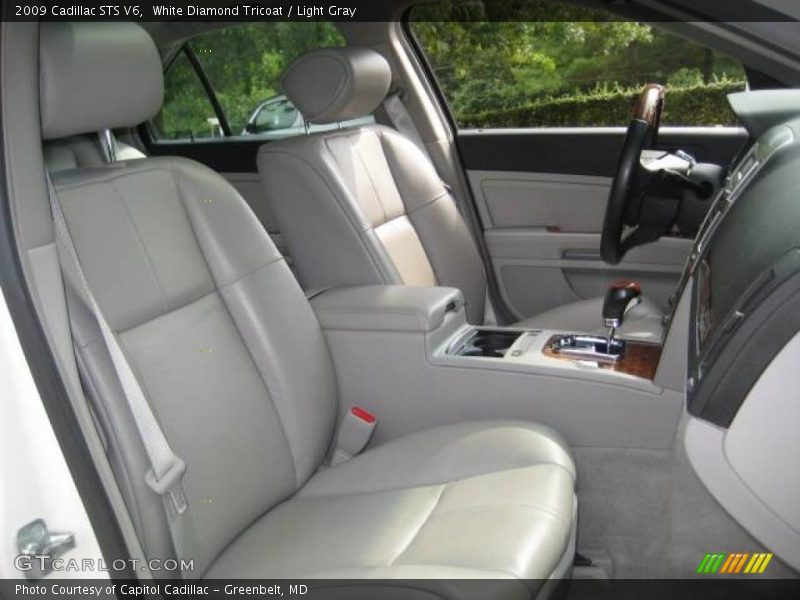 White Diamond Tricoat / Light Gray 2009 Cadillac STS V6