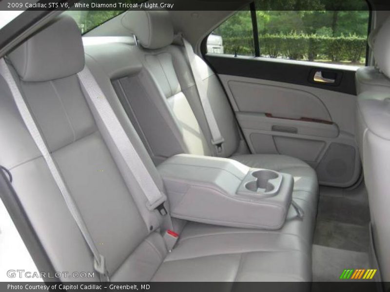 White Diamond Tricoat / Light Gray 2009 Cadillac STS V6