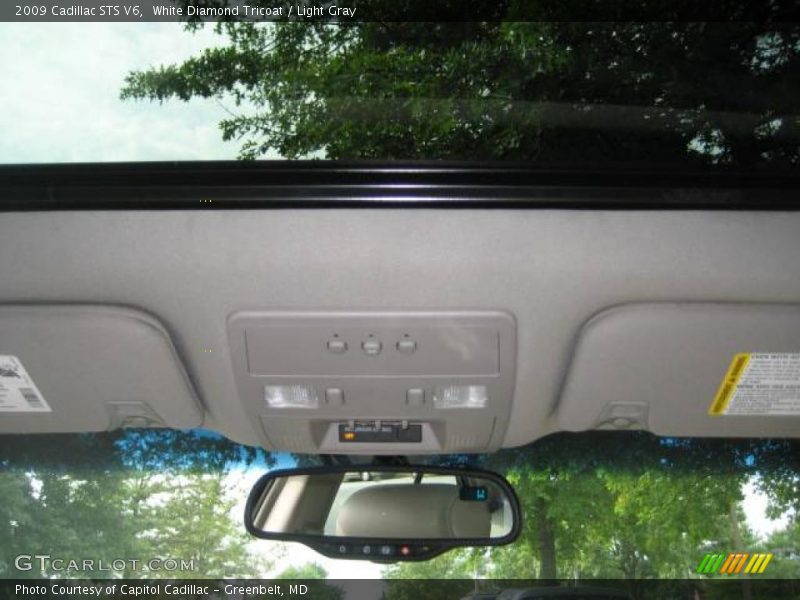 White Diamond Tricoat / Light Gray 2009 Cadillac STS V6