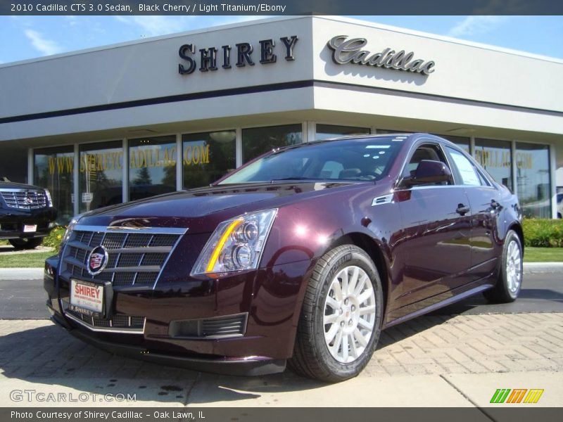 Black Cherry / Light Titanium/Ebony 2010 Cadillac CTS 3.0 Sedan