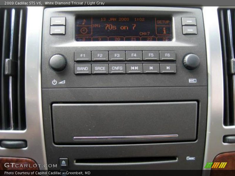White Diamond Tricoat / Light Gray 2009 Cadillac STS V6