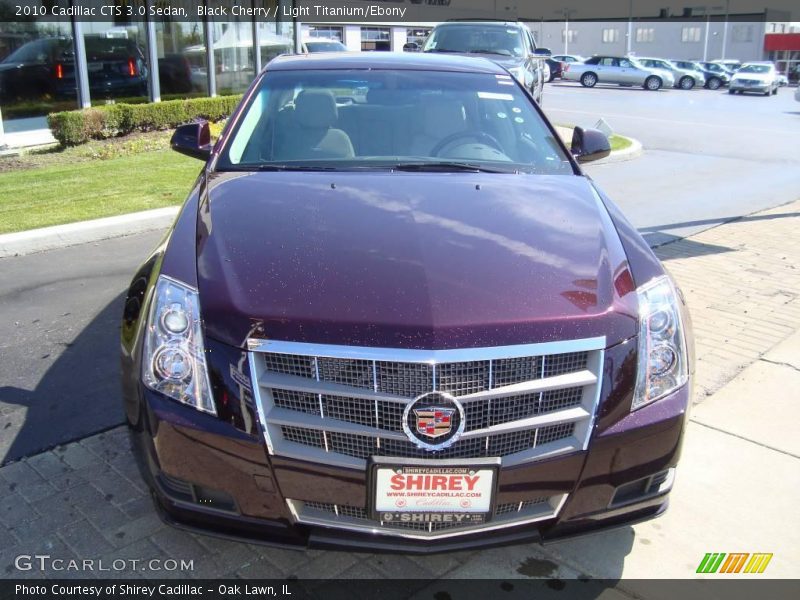 Black Cherry / Light Titanium/Ebony 2010 Cadillac CTS 3.0 Sedan
