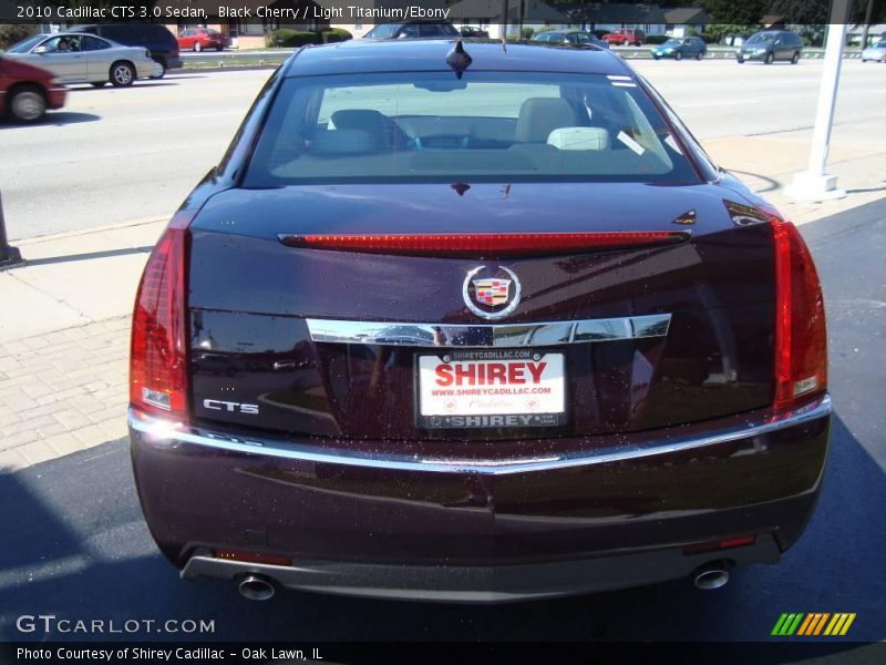 Black Cherry / Light Titanium/Ebony 2010 Cadillac CTS 3.0 Sedan