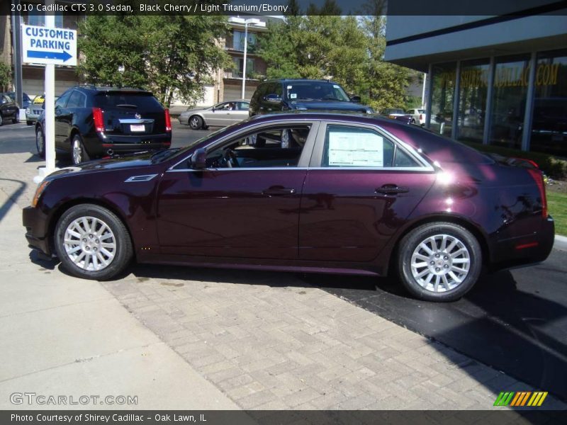 Black Cherry / Light Titanium/Ebony 2010 Cadillac CTS 3.0 Sedan