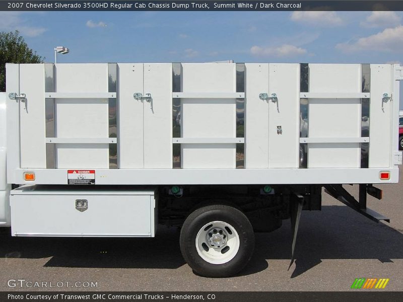 Summit White / Dark Charcoal 2007 Chevrolet Silverado 3500HD Regular Cab Chassis Dump Truck